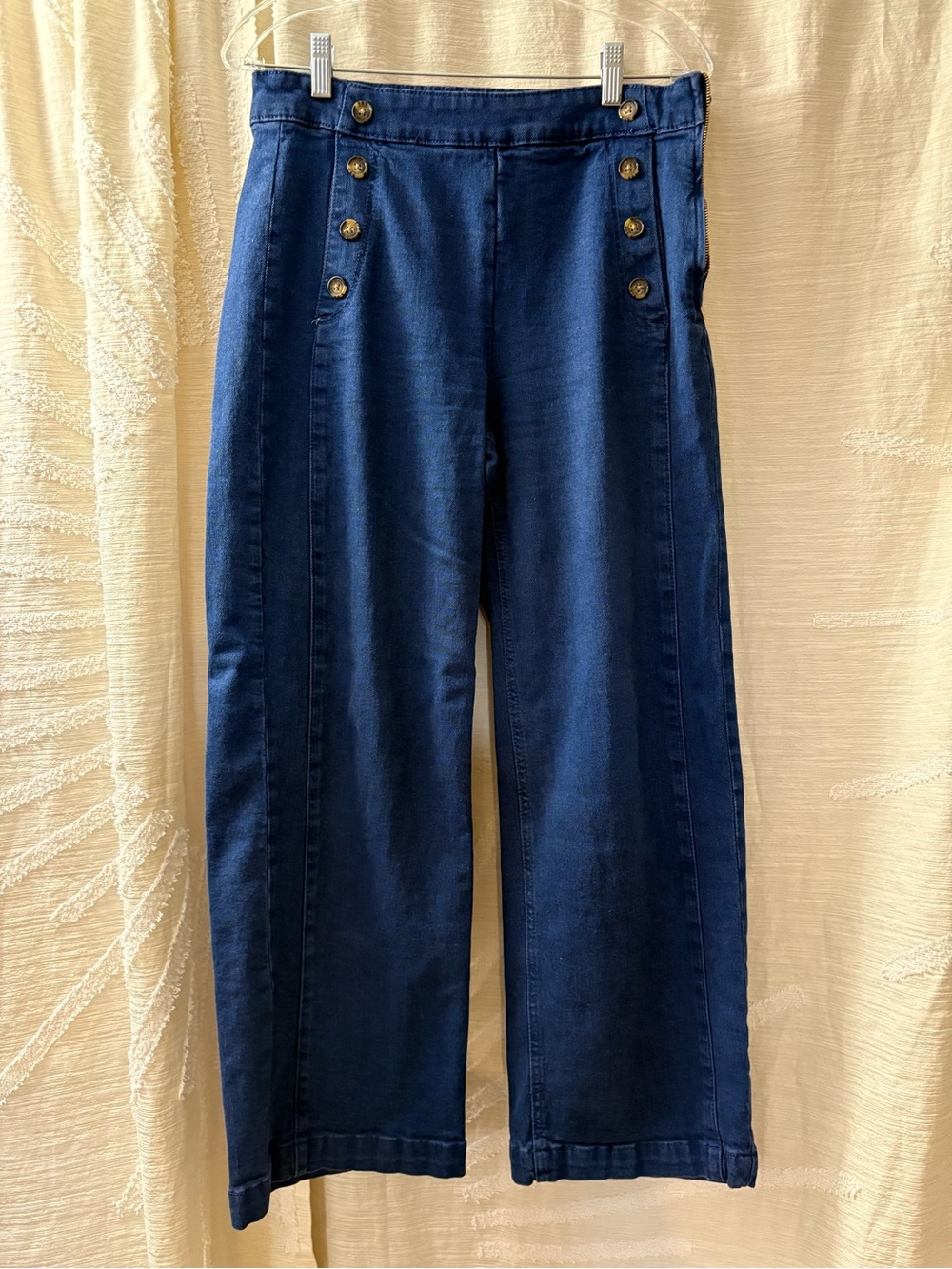 Old Navy Navy Wide-Leg High-Rise Sailor Jeans
